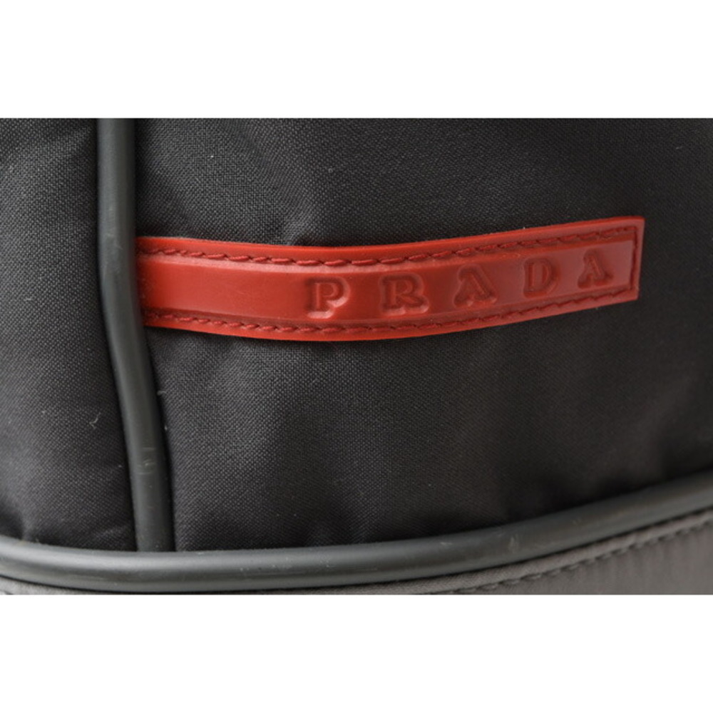 Prada Shoulder Bag Tote Nylon Patchwork Black Blue - image 3